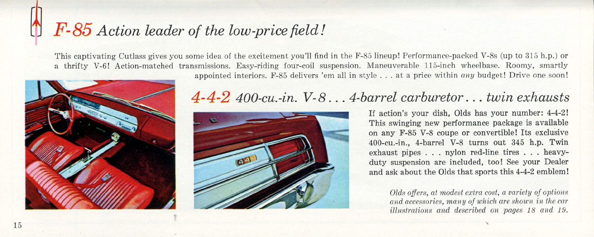 1965 Oldsmobile Motor Cars Brochure Page 4